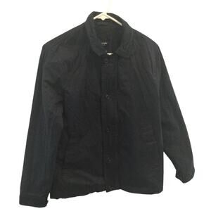 Abercrombie & Fitch Mens Bomber Jacket Sz Small Navy Blue Classic Cotton Preppy